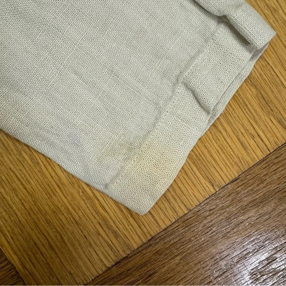 CP Shades Small Linen Button Down Shirt Lagenlook Long Sleeve Pockets - Picture 8 of 8